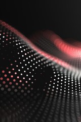 Wall Mural - Futuristic Dot Wave Abstract Background