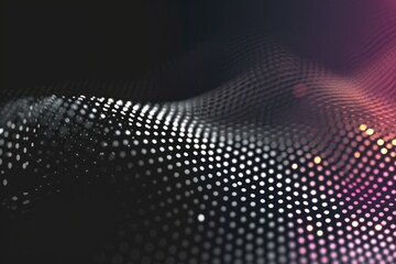 Wall Mural - Digital Particle Grid Abstract Background