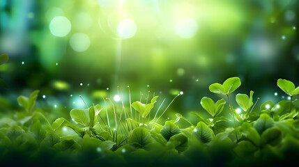 spring green plant grassland landscape abstract graphic poster web page PPT background