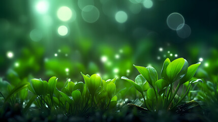 spring green plant grassland landscape abstract graphic poster web page PPT background