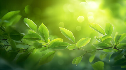 spring green plant leaves landscape abstract graphic poster web page PPT background