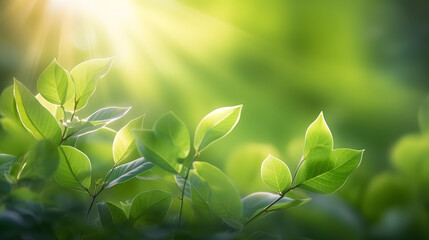 spring green plant leaves landscape abstract graphic poster web page PPT background