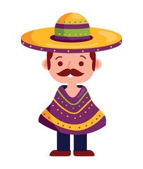 Sticker - cinco de mayo mexican man