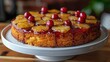 Pineapple Upside Down Cake With Cherries