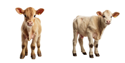 set of calf isolated on transparent background