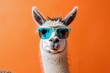 a llama wearing sunglasses