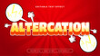Red orange and white altercation 3d editable text effect - font style