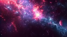 Galactic Symphony: Nebula Animation Mesmerizes With Cosmic Elegance.