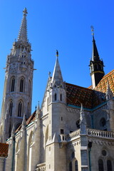 Budapest, Hungary - Oct 23, 2021: The impressive buildings and surrounding areas of this historical capital city.