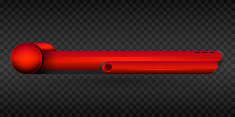 Wall Mural - red abstract lower third title banner for video streaming presentation title