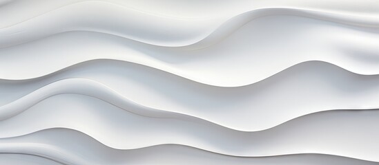 Aufkleber - A close-up view of a white wall made of wavy textured paper, creating a unique and modern design element