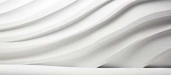 Aufkleber - Abstract close-up of a white wall featuring a unique curved design for background or texture use