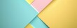 split background using pastel yellow and pale turquoise, featuring abstract triangular light elements for a modern touch.