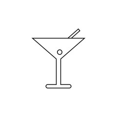 Wall Mural - Cocktail icon. Beverage symbol modern, simple, vector, icon for website design, mobile app, ui. Vector Illustration