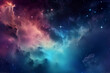 Colorful cosmic galaxy, cloud, nebula. Cosmic space and stars, abstract background.