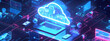 Neon Cloudscape: Bridging Devices and the Digital Ether