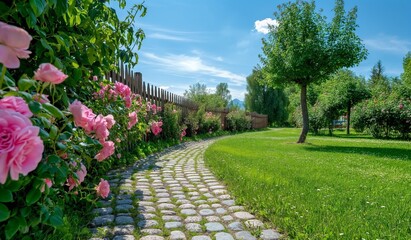 Wall Mural - Path in the garden