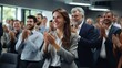 © Adobe Contributor - Diverse business team applauding during a meeting