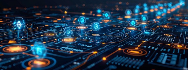 Poster - infographic comparing different blockchain platforms, highlighting their strengths, weaknesses, and use cases.