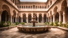 The Architecture Of The Ancient Indian Palace Is Magnificent