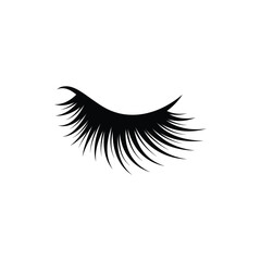 Canvas Print - eyelashes icon vector