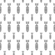 Bomb pattern repeat seamless isolated on white background