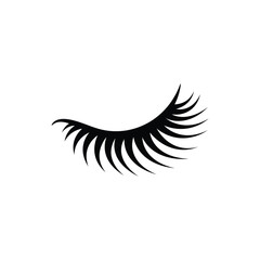 Canvas Print - eyelashes icon vector