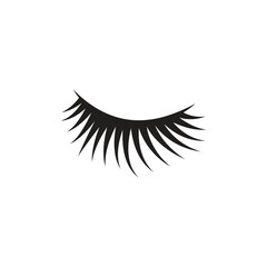 Canvas Print - eyelashes icon vector