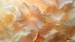 A closeup of delicate, translucent petals in shades of cream and beige, creating an ethereal background for wedding visuals Generative AI