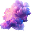 Cloud isolated, steam, smoke. 3d illustration, 3d rendering, Watercolor isolated on a Transparent Background. Generative AI