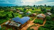 Community-powered microgrid providing electricity to rural villages without access to the main power grid, 