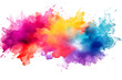 © WITCHA - Multicolored rainbow ink stains Splashed with watercolor splashes watercolor vector transparent background