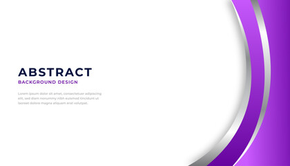 Wall Mural - abstract background with elegant purple curve shape. vector illustration