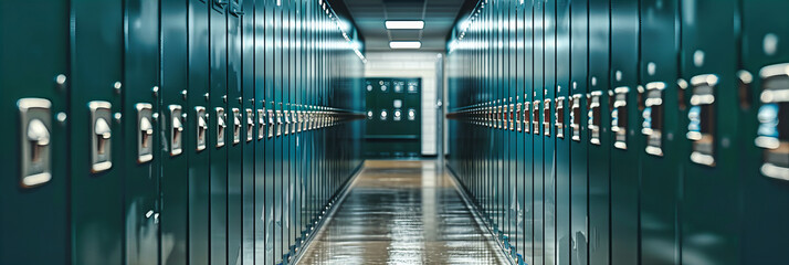 Poster - A Glimpse into the World of Data Storage and Networking, Showcasing the Complex Infrastructure of a Server Room