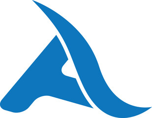 Aufkleber - Alphabet letter  A  icon logo modern business.