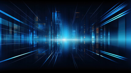 Aufkleber - Vibrant abstract background with glowing neon lines and futuristic design.