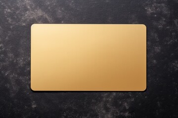 Wall Mural - a blank mock up gold card dimension, mock up, on background, shot in studio