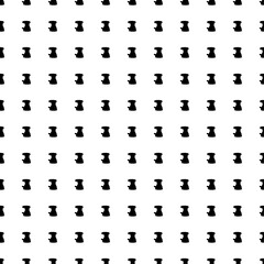 Poster - Square seamless background pattern from geometric shapes. The pattern is evenly filled with big black sanding machine symbols. Vector illustration on white background