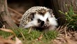 A Hedgehog Playing Hide And Seek