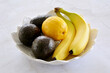 Organic banana avocado lemon bowl