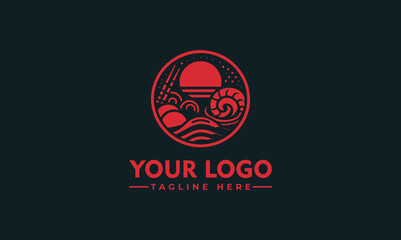 Sticker - Sushi Vector Logo Design - Artistic Japanese Cuisine Emblem for Restaurants and More