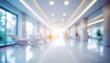 © Rahain - Soothing Serenity: Abstract Blurred Background with White Light Bokeh in Hospital