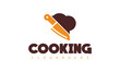 a logo for a kitchen with a pot of cooking on it.