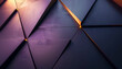 modern abstract polygonal background, futuristic geometric design in dark purple tones