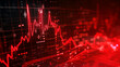 Infographic with a red elements. Abstract background. Business, finance, analytics