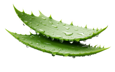 two vibrant green leaves adorned with sparkling water droplets