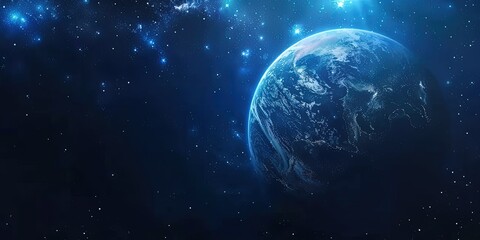 Wall Mural - planet earth view from space,milky way,galaxy,space travel,view from window,background,wallpaper.