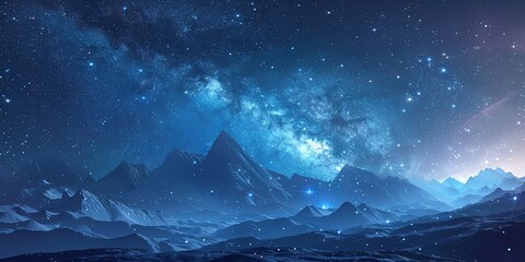 Wall Mural - space, universe, galaxies, starry sky landscape, symbol, infinity, background, wallpaper.