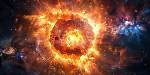 Wall Mural - space, galaxy, explosion, star death, science, background, wallpaper.