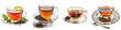 Earl Grey tea in a sophisticated setting Hyperrealistic Highly Detailed Isolated On Transparent Background Png File